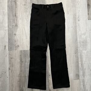 VTG 70s/80s Dickies Cotton Poly Twill Weave Mens Pants Black Flared Bootcut 28